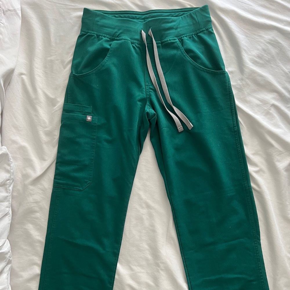 Figs Hunter Green Scrub Pants XXSP